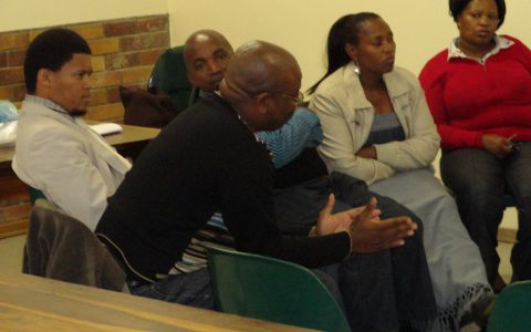 A parent reporting his team's response to a case study